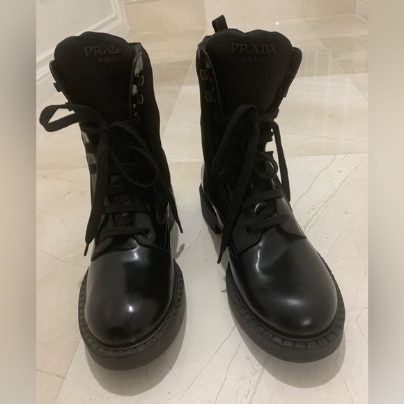 Prada Chocolate Combat Boot (Men) Size 10 - Picture 5 of 13